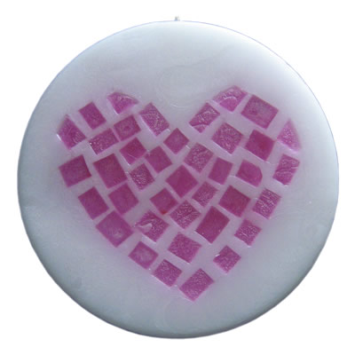 mosaic candle